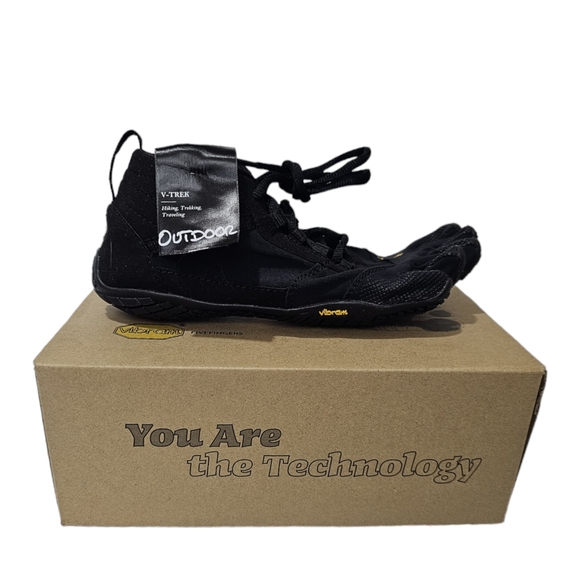 VIBRAM V-Trek Black Womens 38 US Size 7.5-8 - Picture 7 of 9